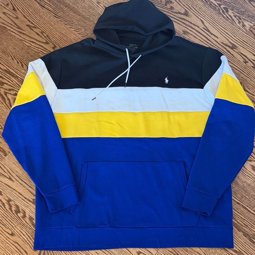 Polo by Ralph Lauren Men's Tri-Color Hoodie - Black, Yellow, Blue